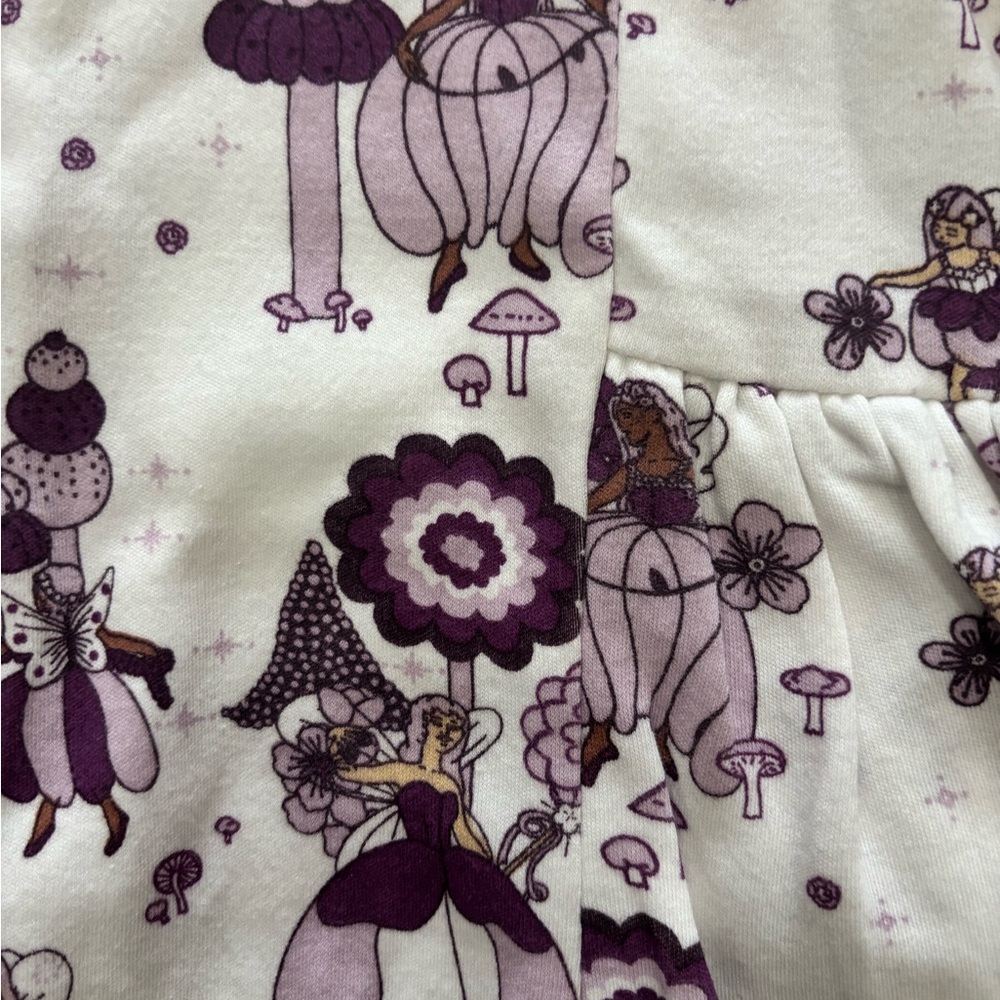 NWT Kate Quinn Purple Fairy Print Baby Dress 12-18 months - Picture 4 of 5